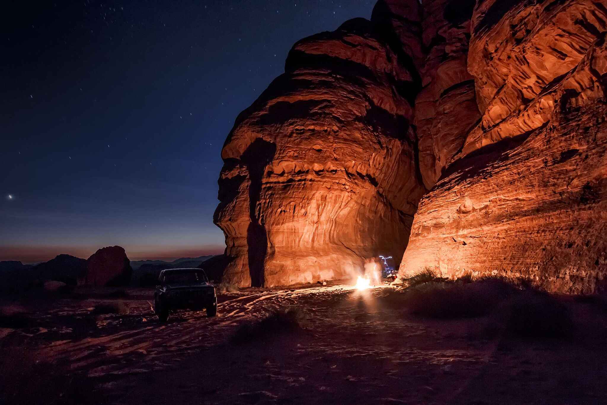 Camping Between the Rocks, Under the Stars